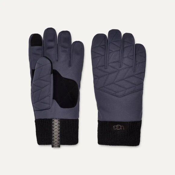 NWT UGG Men's Quilted Nylon Gloves Size Small - Picture 3 of 16